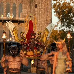 PW Throne And Props Set