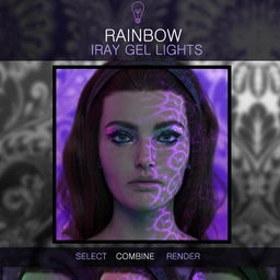 Rainbow Gel Portrait Lighting for Iray