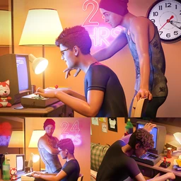 Retro Gamer Poses for Genesis 8 Male