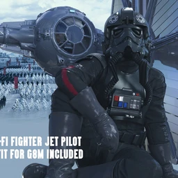 Sci-Fi Fighter Jet For Daz Studio and Genesis 8 Male