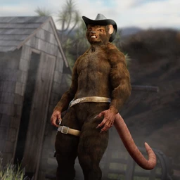 Street Rat with dForce Hair for Genesis 8 Male