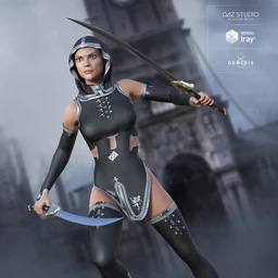Templar Huntress Outfit for Genesis 8 Female(s)
