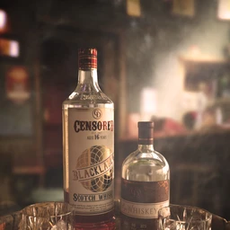 The Censored Cellar Wine and Whiskey Props and Shaders