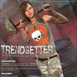 Trendsetter for Girl Gear for Genesis 8 Females