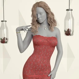 VERSUS – dForce Bodycon Tube Dress for Genesis 8 Females