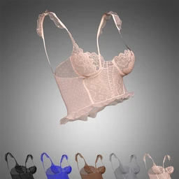 X-Fashion Dreams Mesh Lingerie Top for Genesis 8 Females