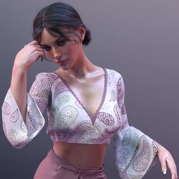 X-Fashion Summer Ladies Outfit for Genesis 8 and 8.1 Females