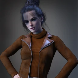 XFashion Crop Jacket for Genesis 8 and 8.1 Females
