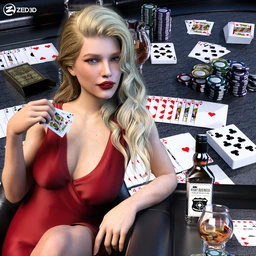 Z Game Night Props and Poses for Genesis 8 and 8.1