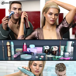 Z Personal Hygiene Props and Poses for Genesis 8 and 8.1
