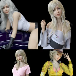 Lancy Character with dForce Hair and Expressions,DAZ模型G8