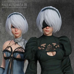 co WarTech NR Nier Automata 2B,DAZ模型G8