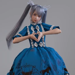 dForce European Style Dress,DAZ模型G8