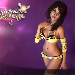Anime Lingerie Set 1 For Genesis 8 Female