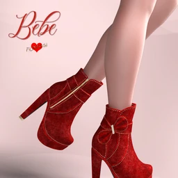 Bebe Bow Booties for Genesis 8 Female(s)
