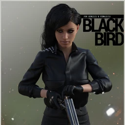 Black Bird Outfit for Genesis 8 Female
