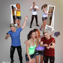 Capture Me Poses and Props for Genesis 8