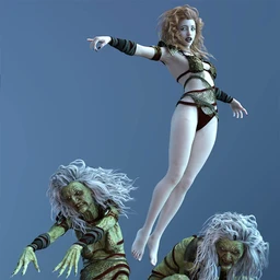 CDI Witch Poses for Hagred HD and Genesis 8 Female