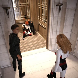 Deco Lobby Poses for Genesis 3