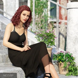 dForce 90’s Girl Dress for Genesis 8 Female(s)
