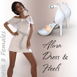 dForce Alina Outfit for Genesis 8 Female(s)