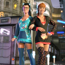 dForce Cool Kitty Textures