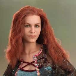 dForce Femme Fatale Hair for Genesis 3 and 8 Females