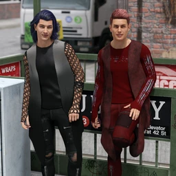 dForce Grunge Outfit Textures