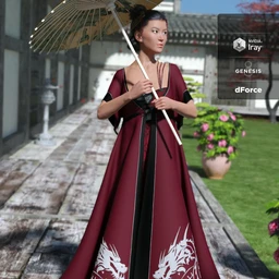 dForce Heilong Outfit for Genesis 8 Female(s)