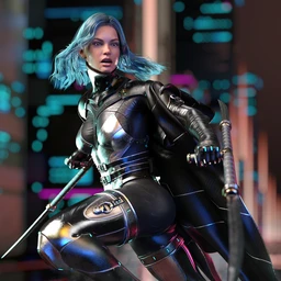 dForce Void Suit-X Outfit and Weapons for Genesis 8 Female(s)