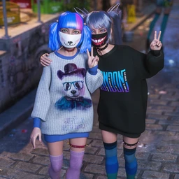 dForce Yami Kawaii Outfit Textures