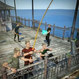 End of the Pier Poses for Genesis 8 Male