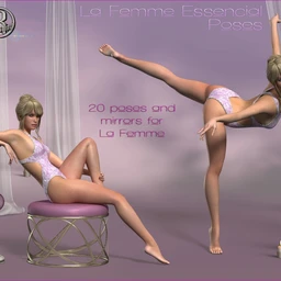 Essentials Pose Set for La Femme for Poser 11