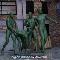 Fight Poses For Michael 8 And Victoria 8