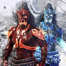 Force Iron-Fire Outfit Iray Texture Set