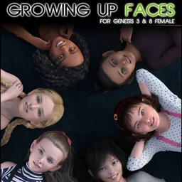 Growing Up Faces for Genesis 3 & 8 Female(s)