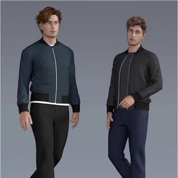 H&C dForce Basic Jacket Outfit for Genesis 8 Male(s)