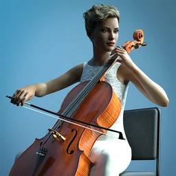 HD Cello and Poses for Genesis 8