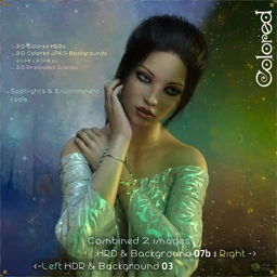 HDR & Backgrounds – Colored for DAZ Studio