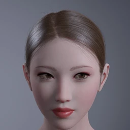 HY Ponytail LowBun Hair for Genesis 3 and 8 Female(s)