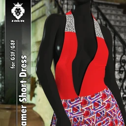 JMR dForce Day Dreamer Short Dress for G3F and G8F