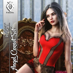 JMR dForce Dream Angel Corset Set for G8F