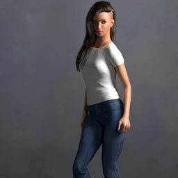 La Femme TShirt and Jeans