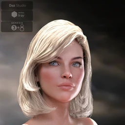 Lyam Bob Hair for Genesis 3 and Genesis 8 Female(s)