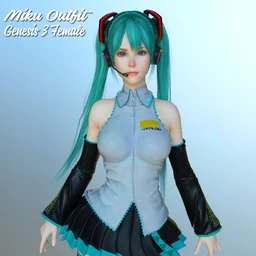 Miku Outfit for G3F