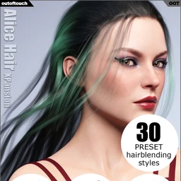 OOT Hairblending 2.0 Texture XPansion for Alice Wet and Dry Hair