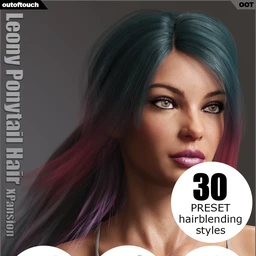 OOT Hairblending 2.0 Texture XPansion for Leony Wet & Dry Ponytail Hair