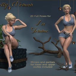 Pretty Woman Poses for La Femme