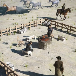 Ranch Campfire Scene