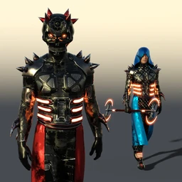 Scifi Dark God Outfit For Genesis 8 Male(s)